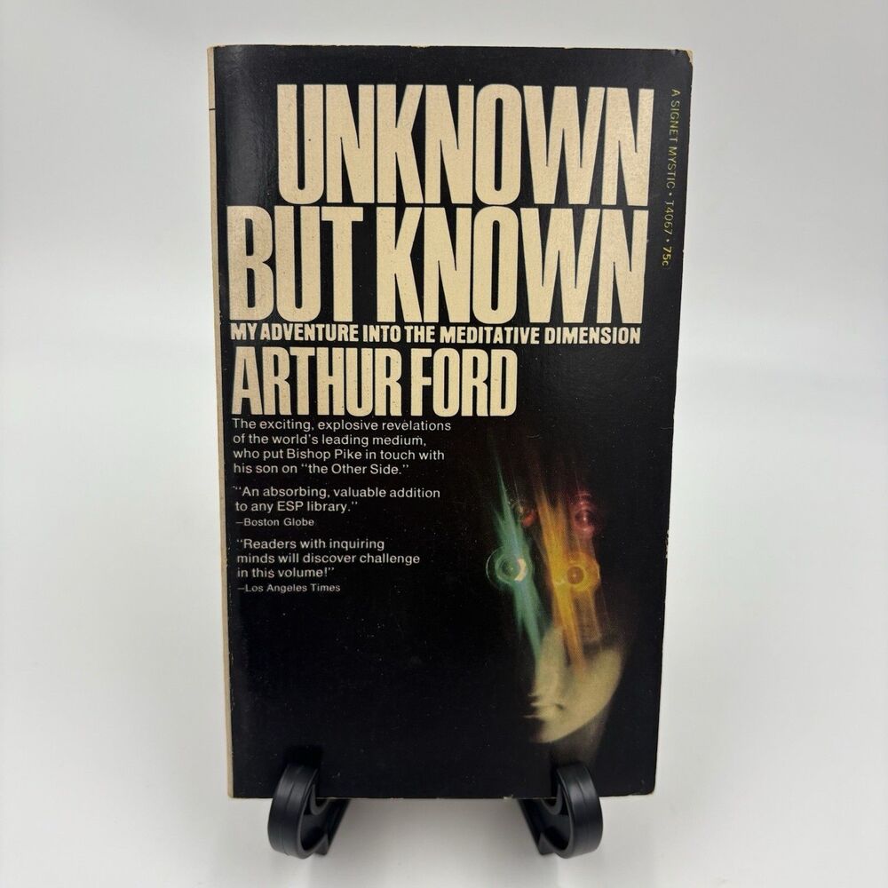 Vintage UNKNOWN BUT KNOWN ‎ By Arthur Ford First Printing Paperback 1969
